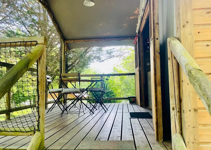 キャンプ場 Sur Pilotis Avec Terrasse Au Calme - Api-1-52-1502